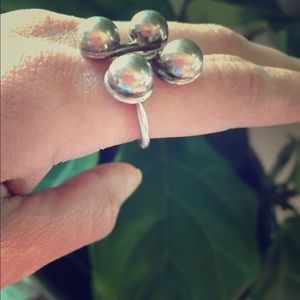 Vintage antique style sterling silver ring size 7